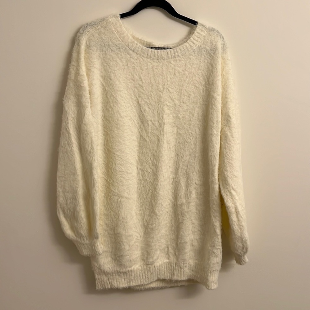 White sweater dress size XL
